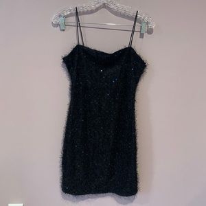 Fashion Nova Black Sequence Dress